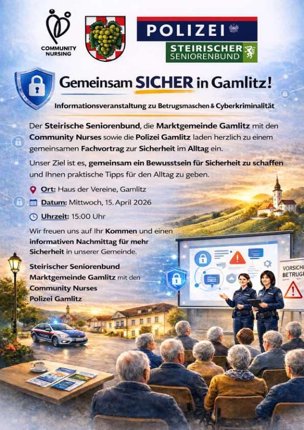 🚨 Gemeinsam SICHER in Gamlitz! 🛡️